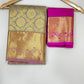 Attractive Gray Color Pure Kanchi Silk With Gold Zari Work Saree In USA