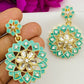 Traditional Ethnic Wear Sky Blue Color Earrings In USA