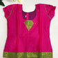 Pink And Parrot Green Colored Art Silk Langa Sets In Suncity