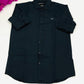 Heavenly Dark Blue Colored Full Sleeve Shining Silk Shirts For Men