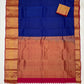 Navy Blue Color Pure Kanchi Silk Saree In Mesa
