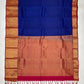 Navy Blue Color Pure Kanchi Silk Gold Zari Work Saree In Yuma