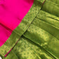 Pink And Parrot Green Colored Art Silk Langa Sets In Yuma