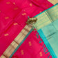 Red Color Pure Kanchi Silk With Gold Zari Work Saree In Chandler