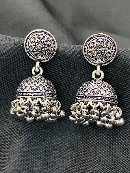 Designer Jhumka with Beads In Wiliams