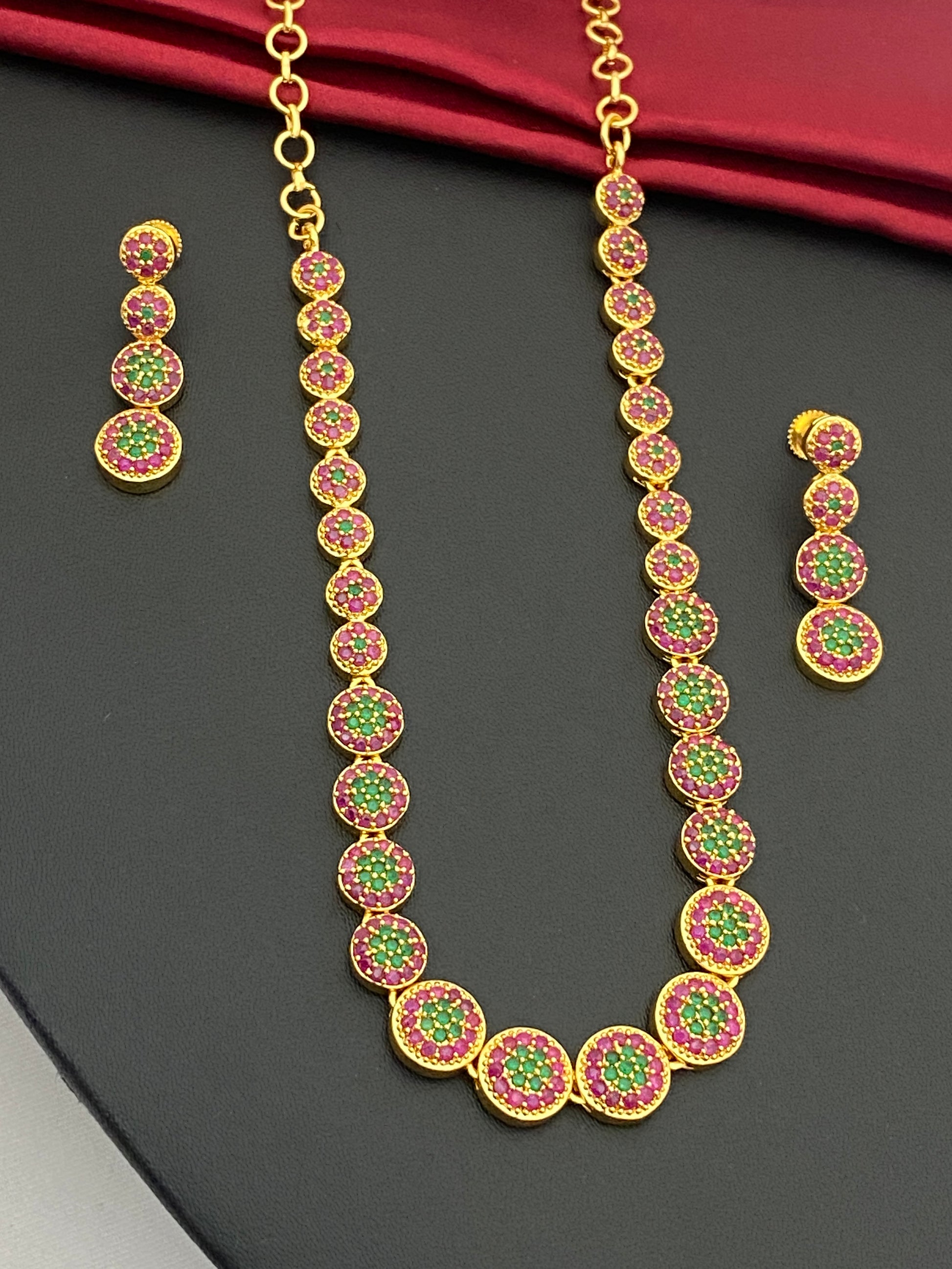 Gold Plated Necklace With Earring Sets In USA
