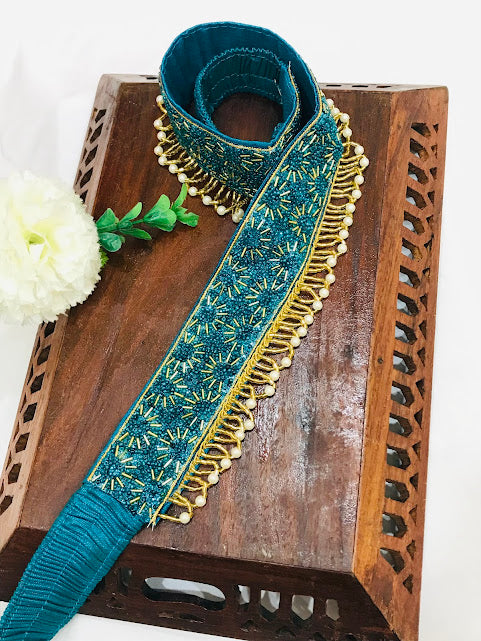 Elegant Teal Blue Color Hip Belt In Chandler