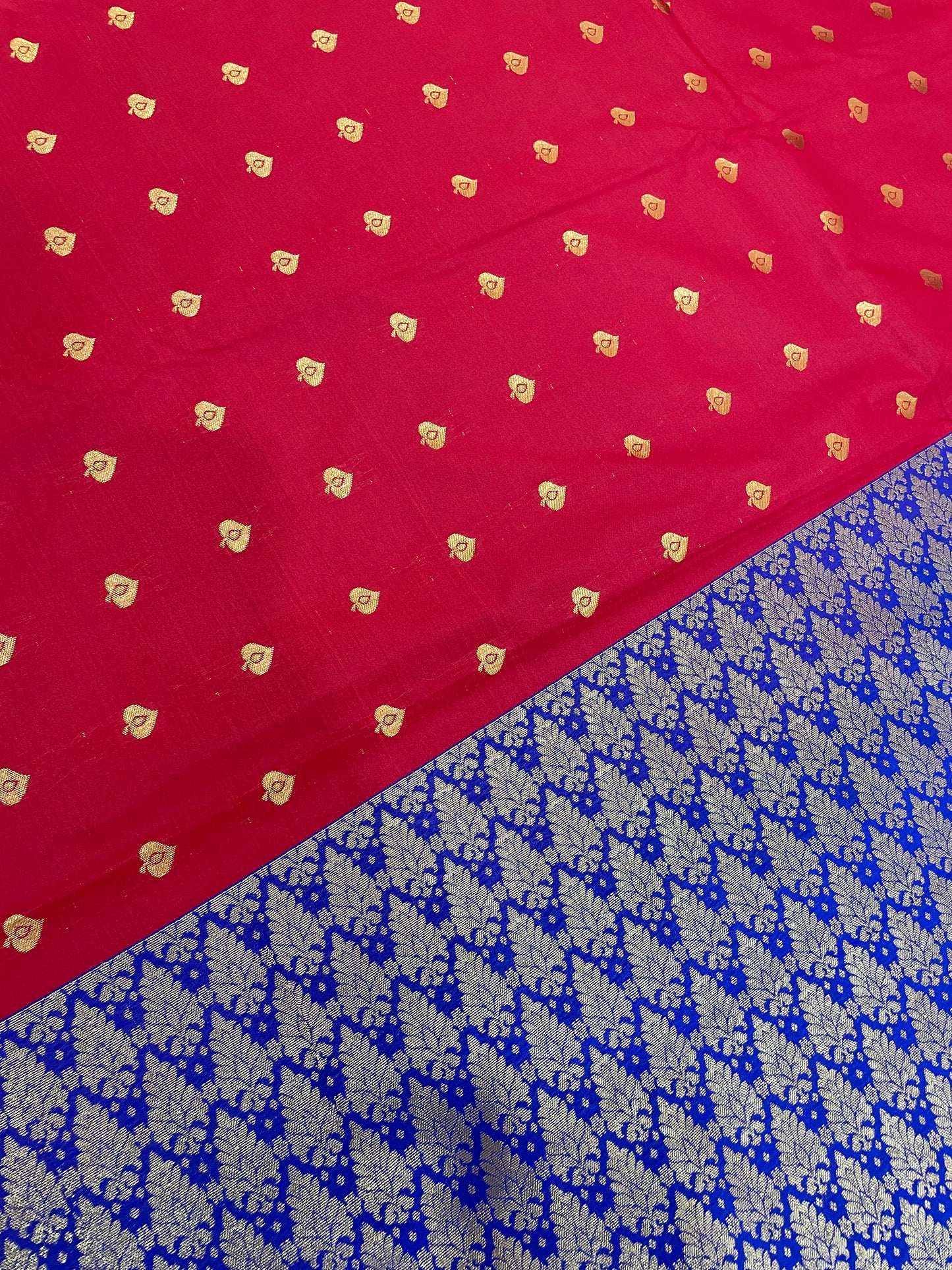 Beautiful Maroon Color Pure Kanchi Silk With Gold Zari Work Saree In Suncity