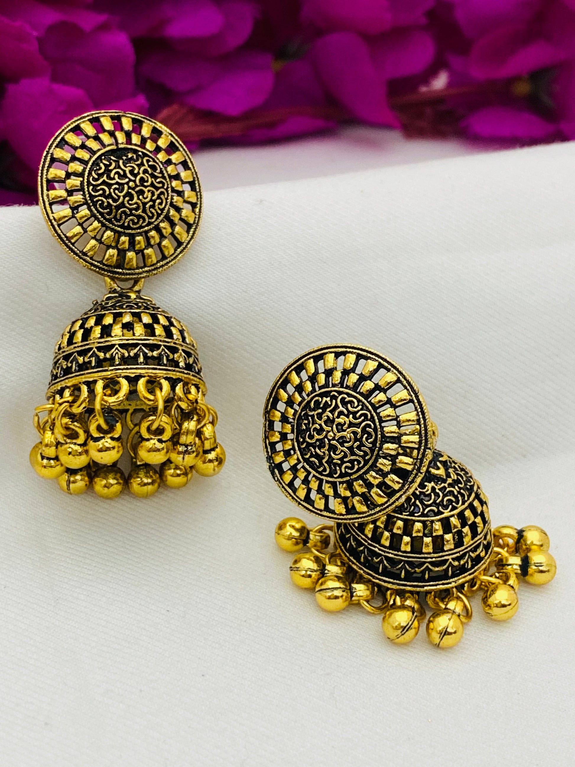 Designer Jhumka with Beads In Tucson
