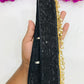 Charming Black Color Hip Belt With Golden And White Beads Work Near Me