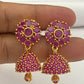 Emerald Stone Jhumka with Gold Plated Earring In USA