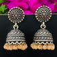  Jhumkas With Peach Color Beads In Chandler