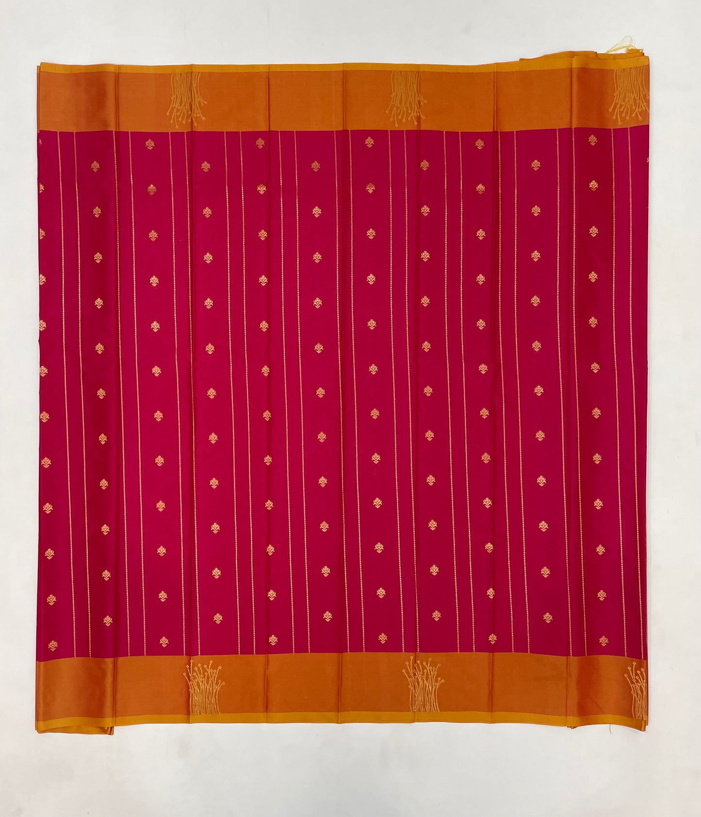 Golden Zari Border Soft Silk Saree In Prescott