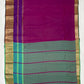 Stunning Purple Color Pure Kanchi Silk Zari Border Work Saree In Mesa