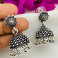 Dazzling Floral Oxidized Silver Plated Earring Near Me