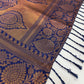 Blue Border With Beautiful Tassels Saree For Women