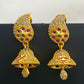 Gold Plated CZ Stoned Jhumka Earrings In Kingman