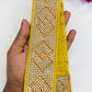 Lovely Yellow Color Hip Belt With Golden Diamond Shaped Design Near Me