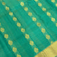 Green Color Pure Kanchi Silk With Gold Zari Work Saree In Mesa