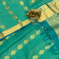 Green Color Pure Kanchi Silk With Gold Zari Work Saree In Sedona