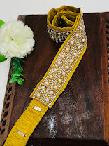 Attractive Gold Colored Saree Belt With Stones Near Me