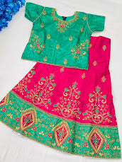 Lovely Green Color Heavy Embroidery Choli Near Me
