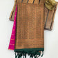 Attractive Pink Color Soft Silk Saree With Contrast Rich Pallu And Fancy Tassels For Women Near Me