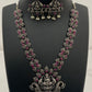 Lakshmi Haram With Ruby Stone Braded Necklace Set With Earrings in Tucson