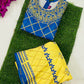 Blue With Yellow Color Lehenga Choli For Kids In Gilbert