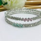 Gorgeous American Diamond Silver Plated Bangles