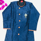Delightful Blue Color Kurta With Dhoti Style Pant  In Yuma