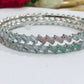 Beautiful AD Bangles In Silver Finish