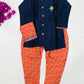 Delightful Dark Blue Color Kurta  For Kids 