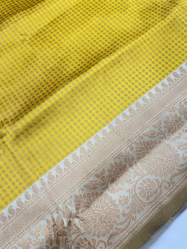 Yellow Color Saree In Suncity