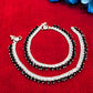 Gorgeous Chain Alloy Anklet With Black Beads For Women