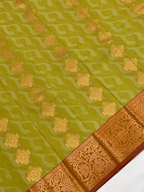 Green Color Saree In Suncity