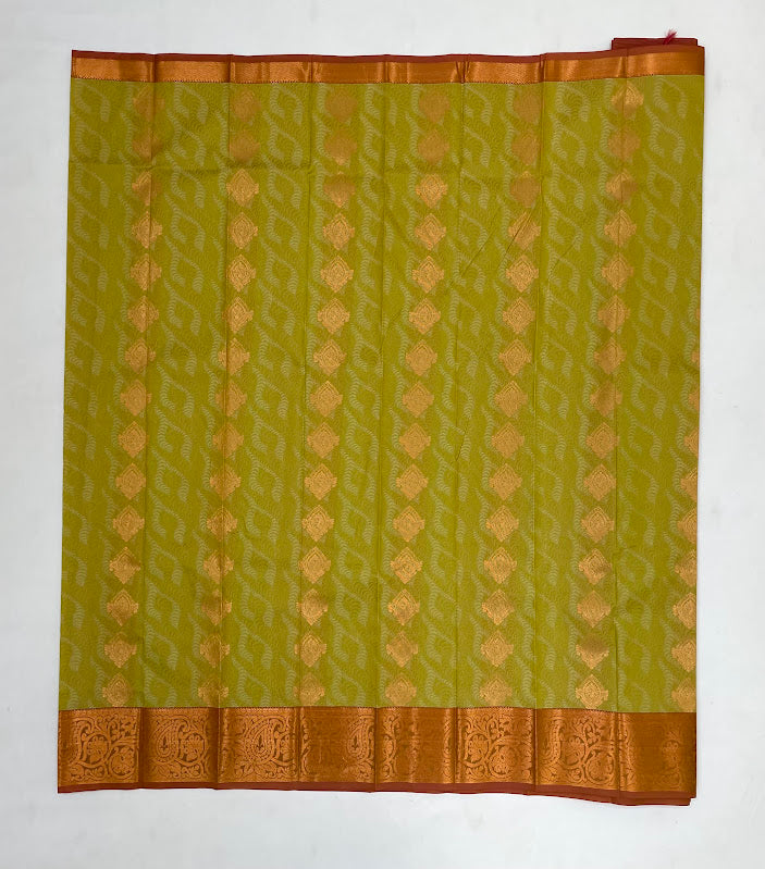 Green Color Art Silk Saree In Mesa