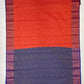 Red Color Art Silk Saree With Purple Color Border In Tempe