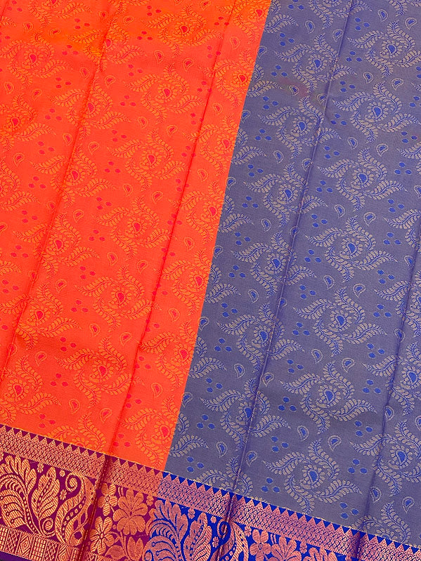 Red Color Art Silk Saree In Surprise