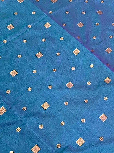 Color Gold Zari Work Soft Silk Saree  In Tucson