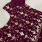 Wine Color Georgette Choli Set With In Suncity