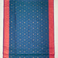 Blue Color Saree With Gold Zari Work In Mesa