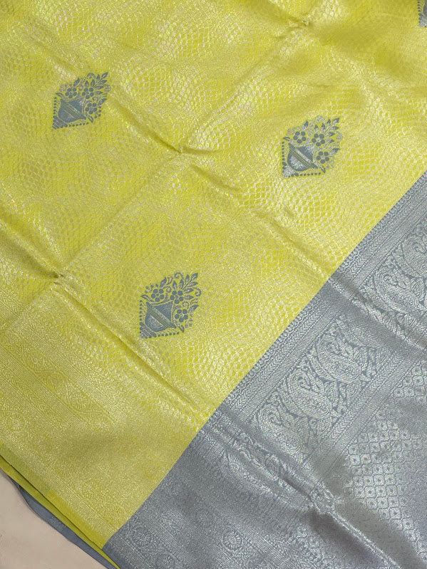 Yellow Color Art Silk Saree In Peoria