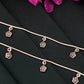 925 Antique Silver Hanging Flower Anklet For Women - 11 Inches Near Me