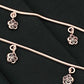 925 Antique Silver Hanging Flower Anklet For Women - 11 Inches In USA