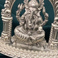 925 Antique Silver Ganesa Statue With Arch - 2.5 Inches In USA