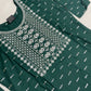 Dark Green Color Rayon With Embroidery Work Kurti In Chandler