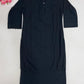 Stunning Black Color Gerogette With Embroidery Work Kurti For Girls