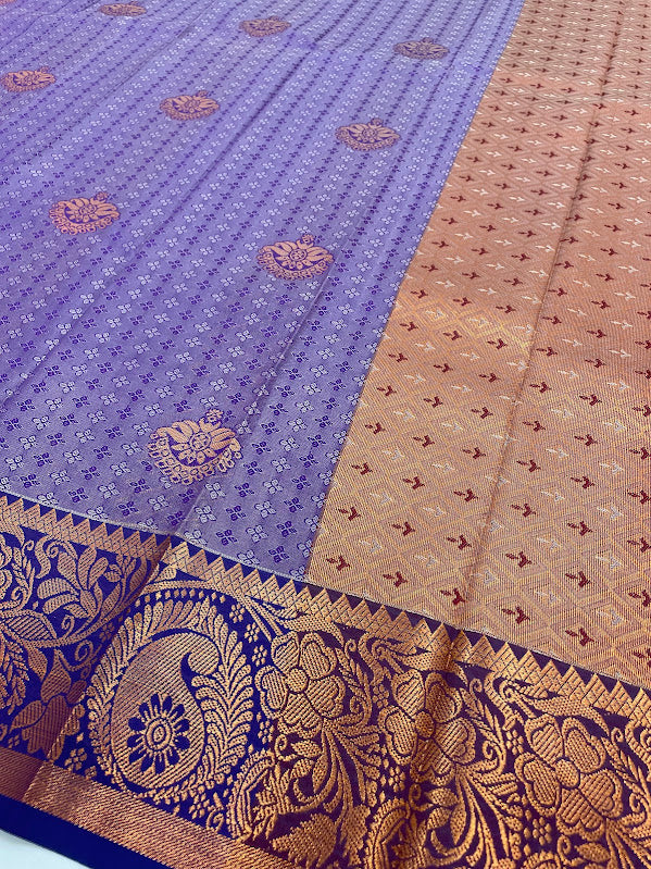 Violet Color Saree In Tempe