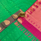  Green Color Soft Silk Saree With Contrast Pallu In Bull Head City